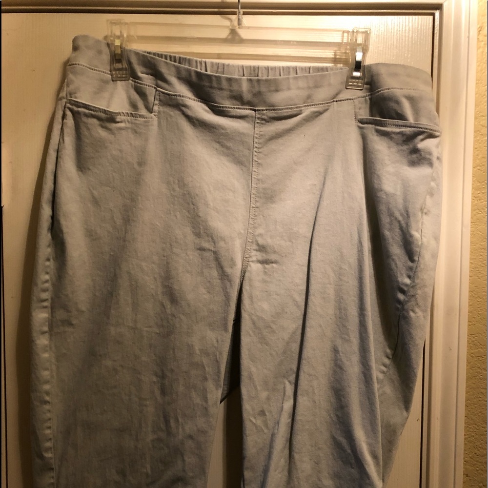 Catherine’s Stone colored Flat Front Capris